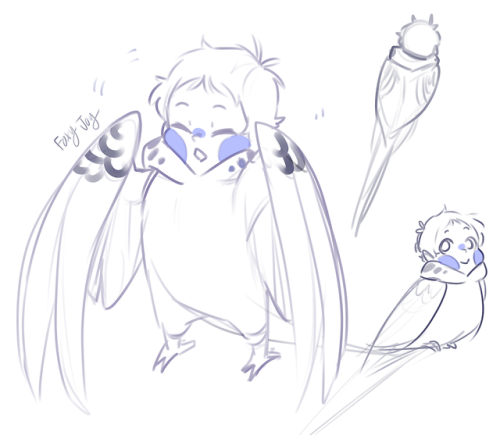 headspacedad:foxyjoy-art:Budgie harpy Lance!! or whatever the hell he is !!! @lancesleggy