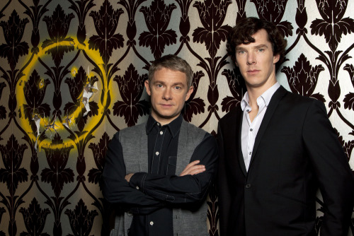 nixxie-fic: BBC Sherlock - Sherlock &amp; John &amp; Smiley Wallpaper Promo Pictures - I&rs