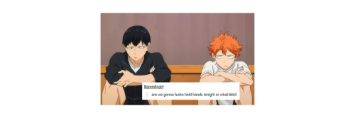 haikyuu as tumblr textpostplease like or credit@yabokuz if you take anything.more haikyuu edits in