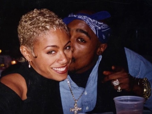 twixnmix:    Tupac Shakur and Jada Pinkett at the premiere of A Low Down Dirty Shame in New York City, November 1994.  