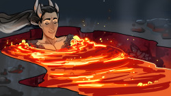 sigeel:  here’s some more silly.   Hades redefining the word “hot tub”or rather…nobody will know you farted if you bathe in lava.or nothing kills germs better than fire XDok I’m done lol   