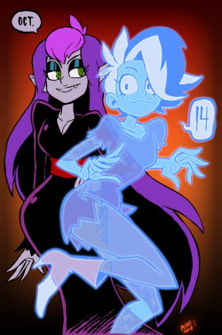 Mrockzart: Phantasma &Amp;Amp; Sibella Lineart By Mike Luckas Color By Mrockz  &Amp;Lt;3