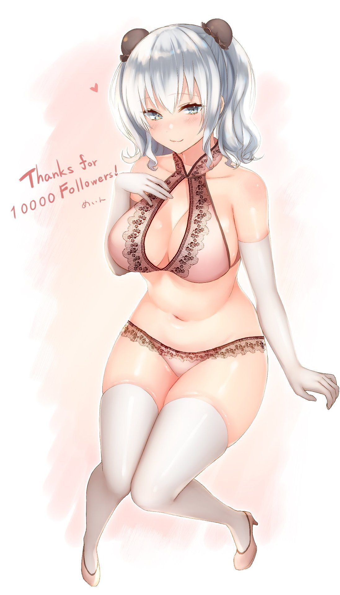 oniichani:  (via yande.re 390595 bra cleavage heels kantai_collection kashima_(kancolle)