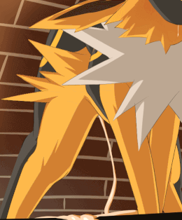 hentai-leaf: Jolteon and Umbreon from Pokemon from a flash animation, by Bamia / バミア . See more of B