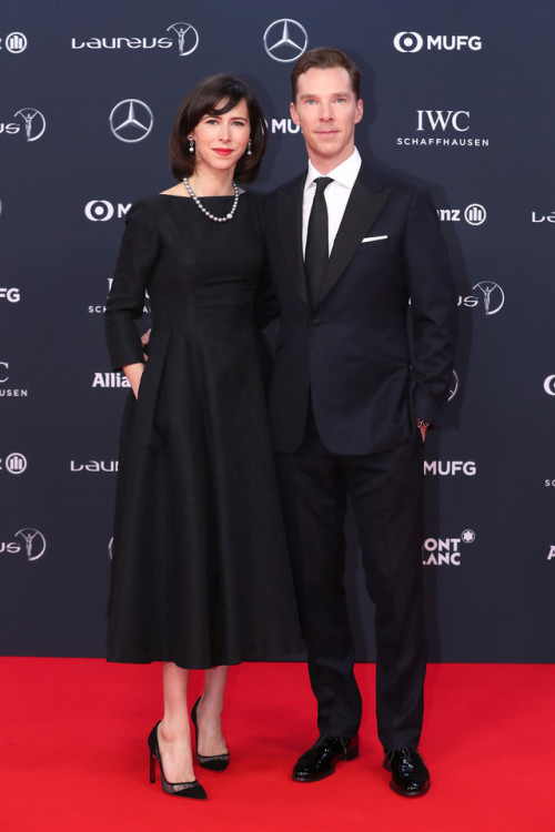 shigurerei: Host Benedict Cumberbatch attends the 2018 Laureus World Sports Awards at Salle des Etoi