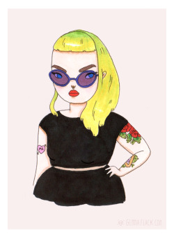 gemmafemma:  i ♡ meself portrait 2015