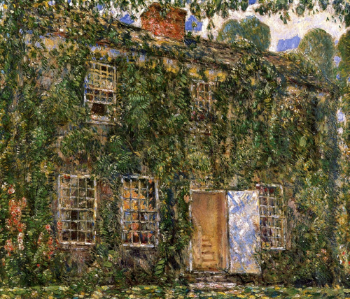 artist-childe-hassam: Home Sweet Home Cottage, East Hampton, 1916, Childe Hassam