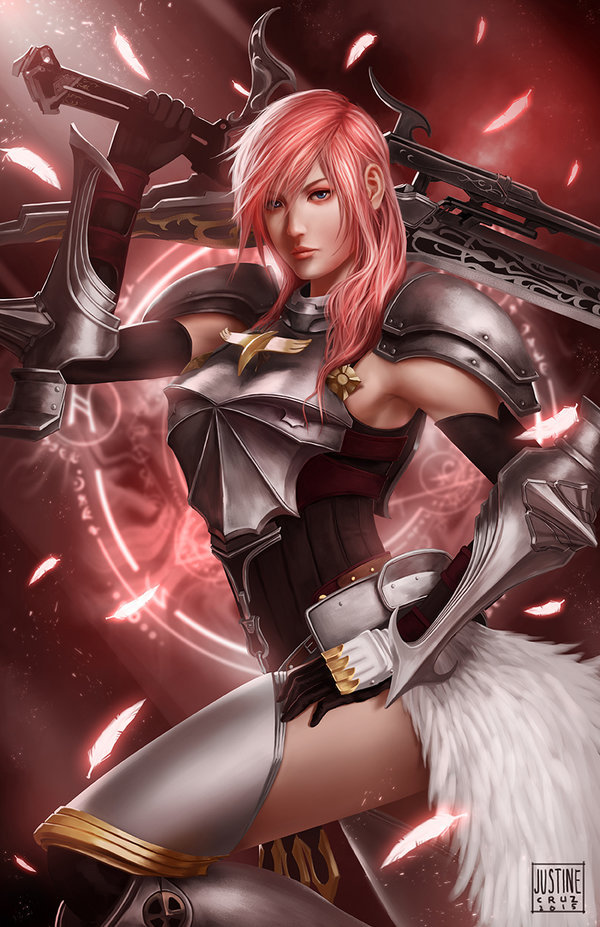 luciaauditore:  Lightning of Final Fantasy fan art by JustineTutubi 