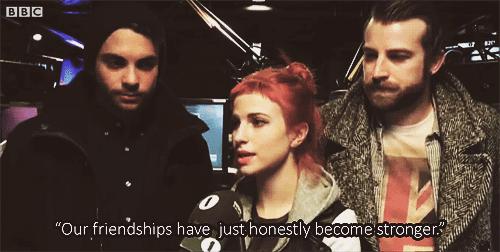 htadojeremy:  “Paramore say they are ‘stronger’ after split.” - (x) 