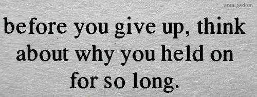 amargedom:    Because I hoped for something that will never happen, because it’s better to leave people who don’t care whether you stay or leave.  