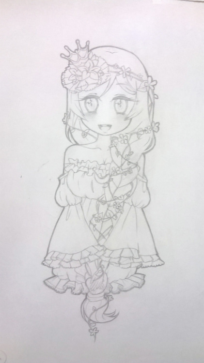 from my most favorite outfits in llsif, it’s just so beautiful, nozomi as rapunzel<33