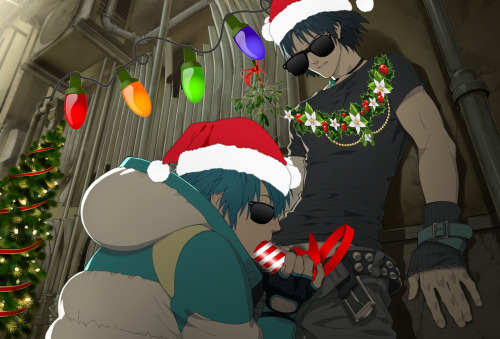 iwasdramaticallymurdered:  Nitro+Chiral just released Christmas CG’s from their hit game “DRAMAtical Murder” in celebration for the Holiday season.  Merry Christmas Everyone! :D Hope you all have a Dramatical Christmas 
