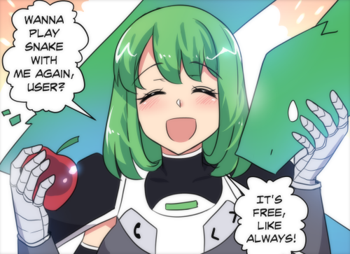 Porn Pics merryweather-comics:  Android-Chan and iOS-Chan