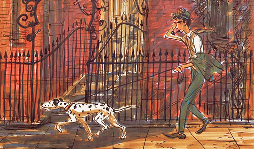 mickeyandcompany:Some concept art for Disney’s 101 Dalmatians in celebration of the movie’s 56th ann