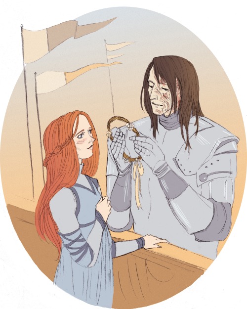 kitamere:Sansa and Sandor art by metalshell … more specifically, these are the SanSan pieces 