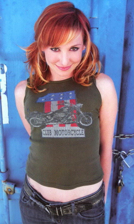 nsaney:  Smart, funny and beautiful MythBuster Kari Byron looking mischievous in pigtails. 
