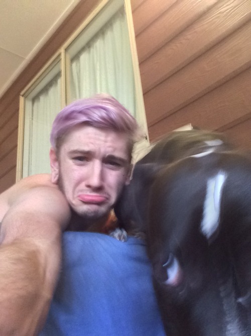 blakeliversage: Trying to take selfies with your animals This is real shit right here that everyone 