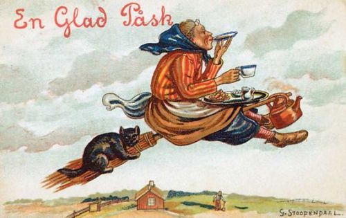 collectorsweekly:Happy Easter! Here Come the Witches “In the United States, Easter folklore revolves