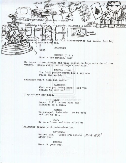 bonzly-says: Director and Storyboarder Jeff Allen’s doodles on some of the Xiaolin Showdown scripts