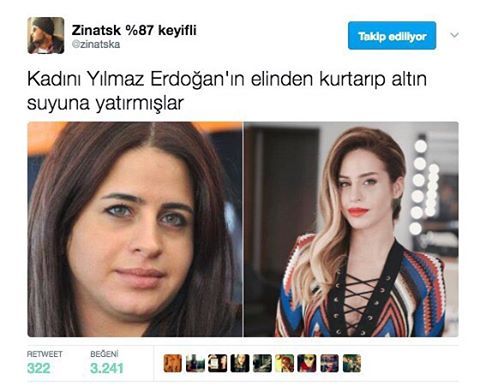 Kadını Yılmaz Erdoğan'ın...