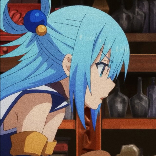 Aqua and Kazuma - Konosuba