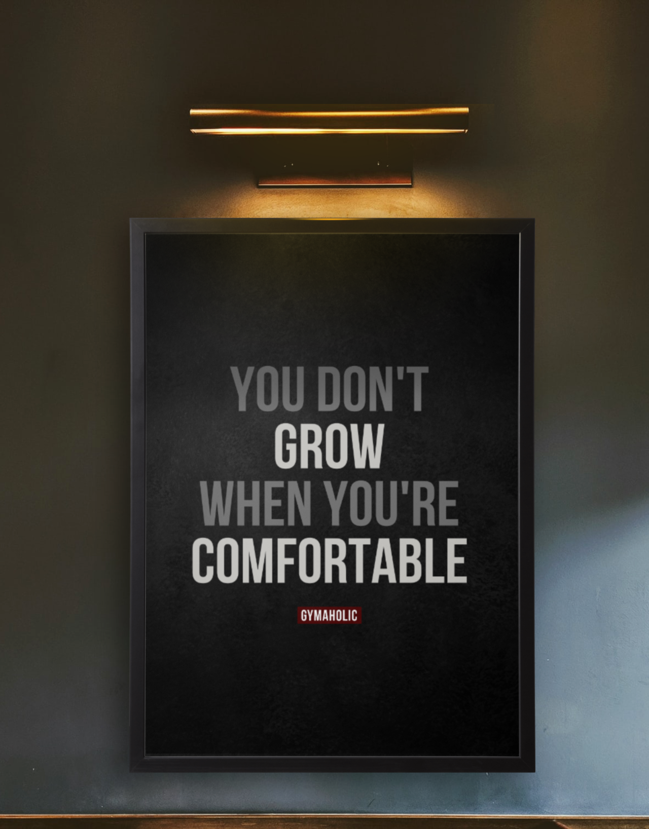 You don’t grow when you’re comfortable. #gymaholic