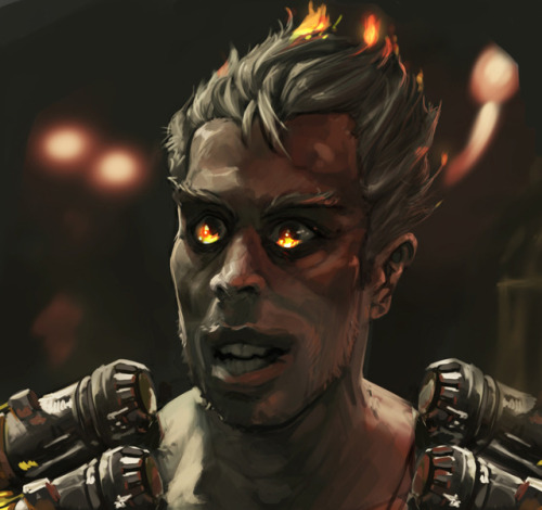 “What about some fire in the hole!?”(Original Junkrat art by Herbert Dariel)