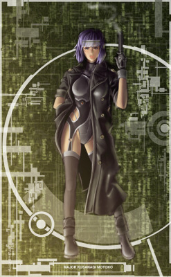 roguetelemetry:  Motoko Kusanagi WIP by dylanliwanag