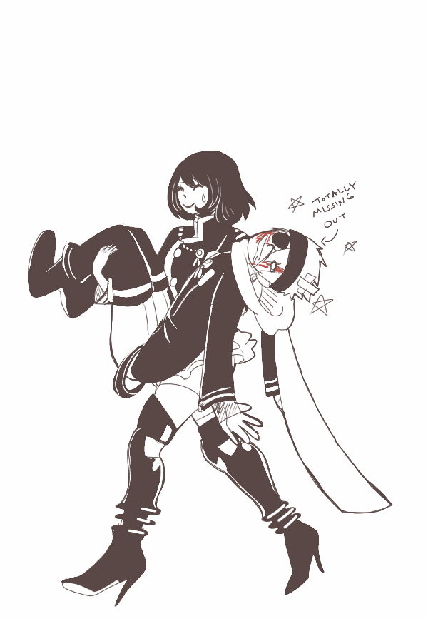 jaysosillyart:  lenalee you could just drop kanda off in the trash tbh