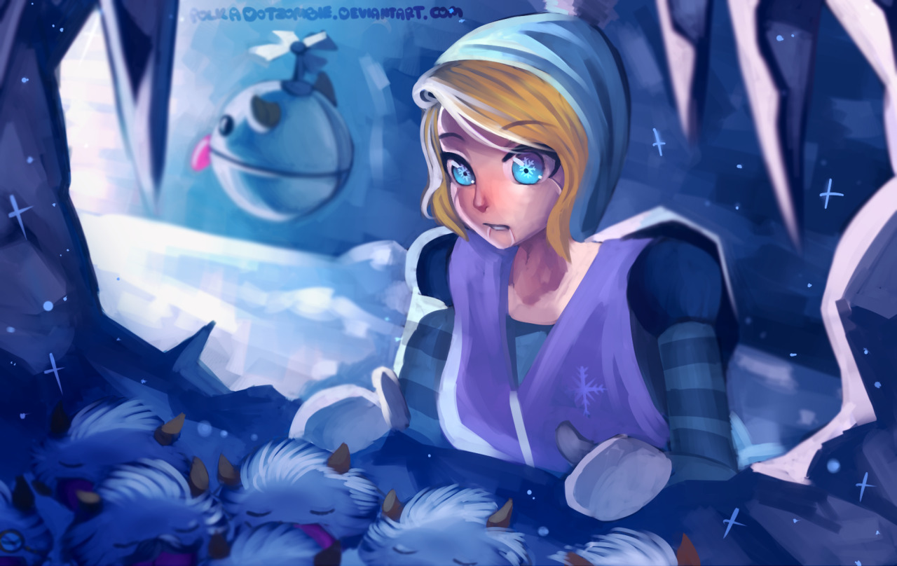 dotswap:  dotswap:  Also drew Winter wonder Orianna *-* And lots of poros…  Speedpaint