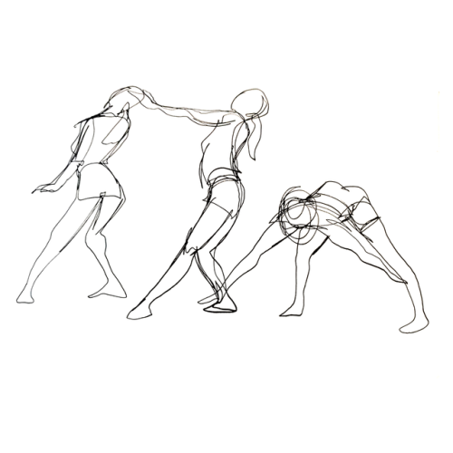 30 second continuous line poses, from a life drawing intensive with Neil Laverty of 9Lines. 