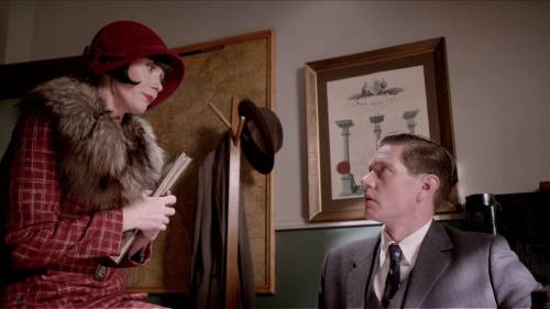 The seventh ensemble Miss Fisher wears in “Blood at the Wheel” (Season 2, Episode 7) is her classic 