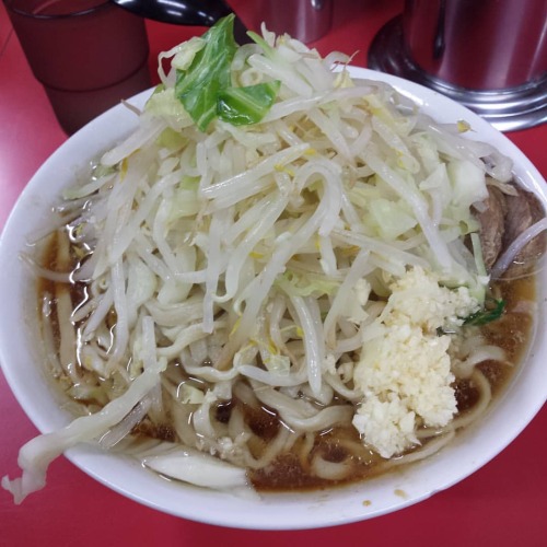 いつかの、ラーメン二郎。にんにくが良い#ラーメン二郎#ramen #肉#タンメン #から揚げ #海鮮丼 #海鮮#アジ #JAPAN#washoku #1月22日 #ジオタグ復活して#いつか#が好き#な