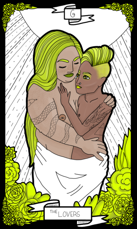 I’m thinking I’ll do a few versions off the lovers card but here’s the first version for the Marble 