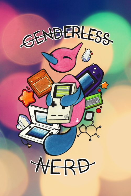 lumehart: ‘cause that little monster is one happy genderless nerd Available on my RedBubble