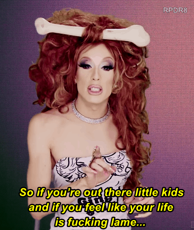rpdr8:  Advice with Alaska Thunderfuck. 