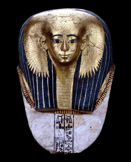theancientwayoflife:~ Mummy-mask, Cartonnage.Period: 18th DynastyDate: ca. 1500 B.C.Place of origin: