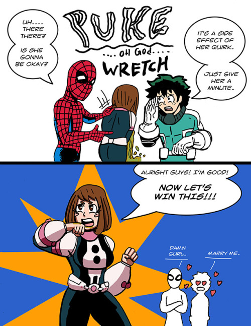 alexdrawsagain:Peter Parker: Foreign Exchange Student. In this installment, Peter witnesses the star