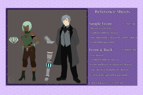 ellelehman:ellelehman:Elle Rhyder Tumblr Commission Chart 2018First come, First serve!Tax is an addi
