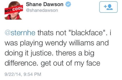 red3blog:the-caltronian:facebooksexism:red3blog:Shane Dawson in 2011: “Totally doing blackface!” Sha