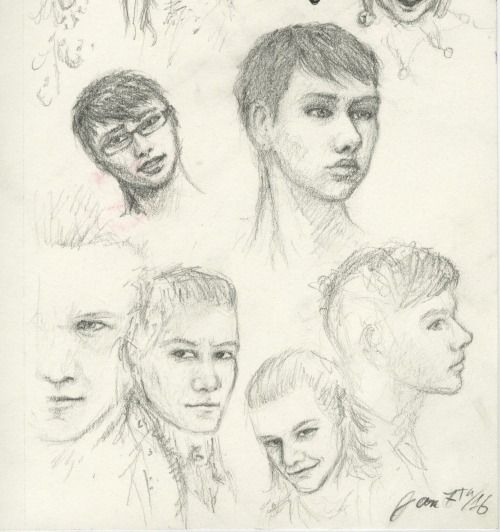 This is the last of the drawing spam for today. My sketchbooks are about 80% tiny faces, and the res