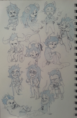 paperseverywhere:  icantusemycomputerrightnow so I’m gonna toss some dumb sketchbook doodles 