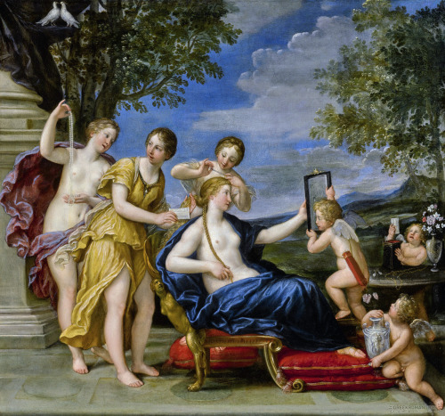 greekromangods: Toilet of Venus Francesco Albani (1578–1660) Oil on canvas ** Visit my Links p