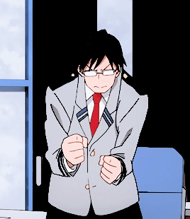 fyeahbnha:Iida + his amazing hands gestures（>∀<）