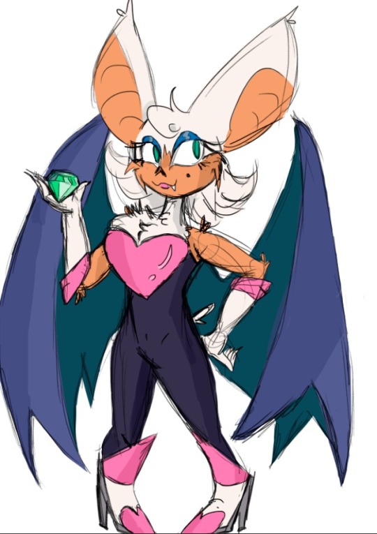 Rouge The Bat — neptuneking28: A Mighty the Armadillo redesign