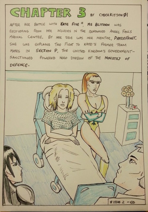 Kate Five vs Symbiote comic Pages 47 - 52  This is the start of Chapter 3. Due to the sexual nature of page 49 (Kate’s naughty symbiocock again) it hurt the collaboration I was doing. Ms Blitzen and PhyreFrost are the intellectual property of a member