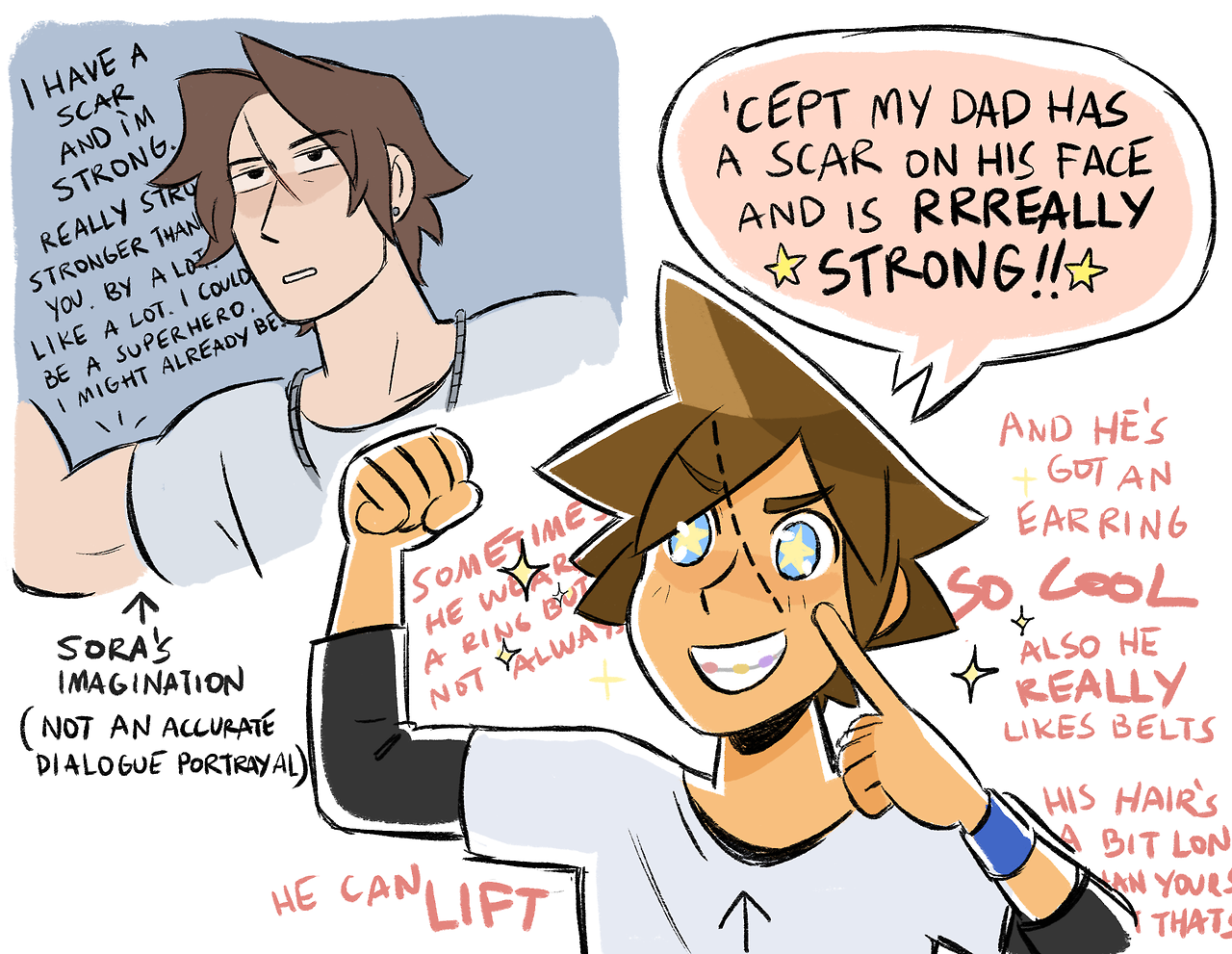 liverpepper:  liverpepper:15 y/o squall and sora interacting in a magical TIME~BENDY~SPACE