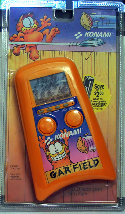  Garfield (Konami LCD Handheld) Gameplay Complete https://www.youtube.com/watch?v=Wd6AUHt-hjo Konami