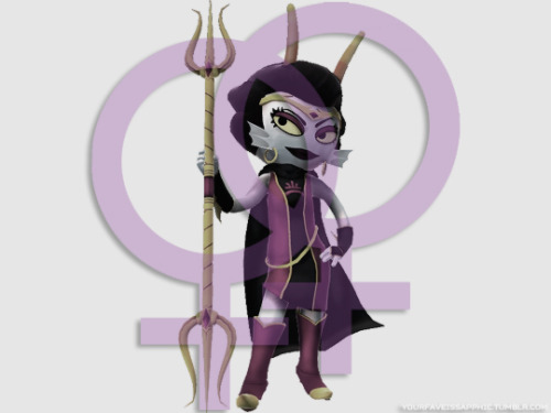 Trizza Tethis (from Hiveswap) is sapphic