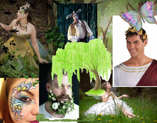 sephboy: every production of midsummer nights dream aesthetic moodboard